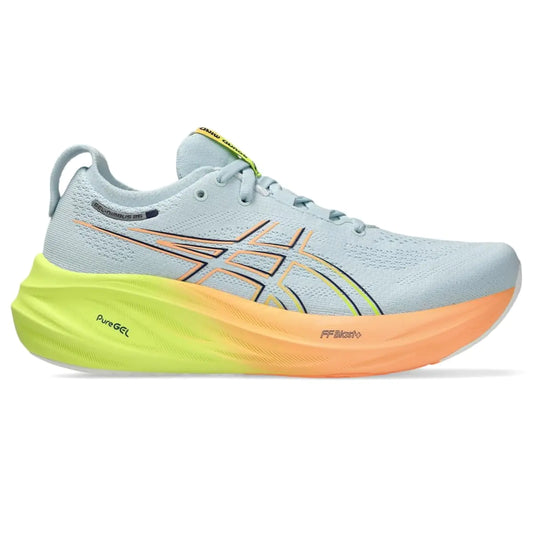 ASICS Womens Gel-Nimbus 26 Running Shoes 13 Cool Grey/Safety Yellow