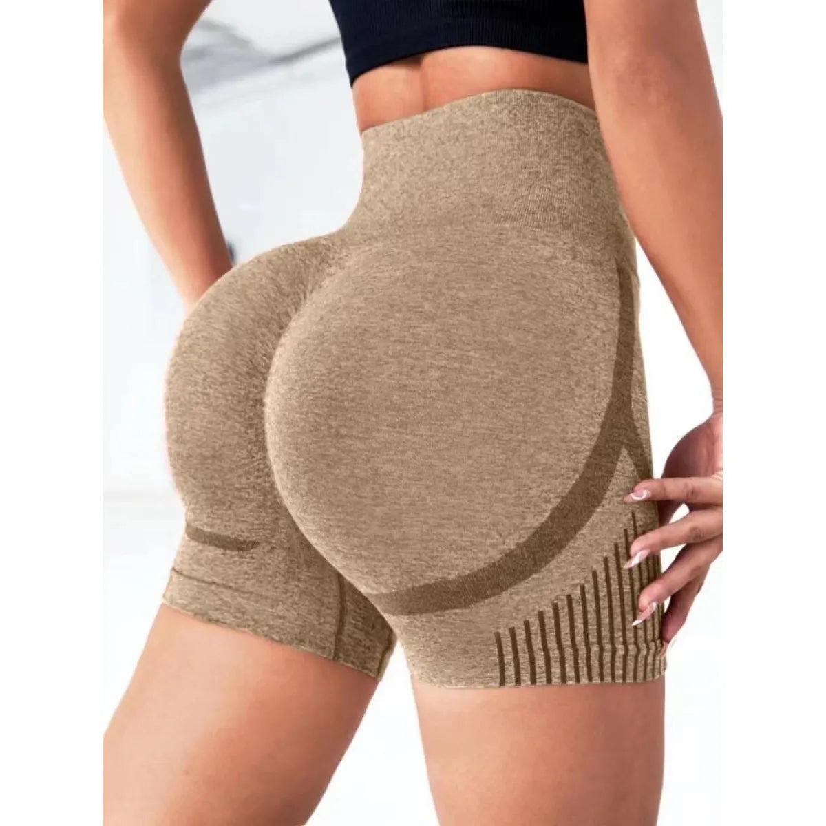 FlexiFit High-Waist Yoga Shorts