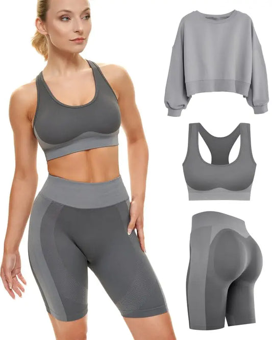 Grey Gym Essentials Set