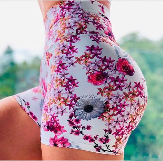 Floral Bliss Yoga Shorts