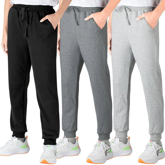 Comfy Kiddo 3-Pack Cotton Joggers